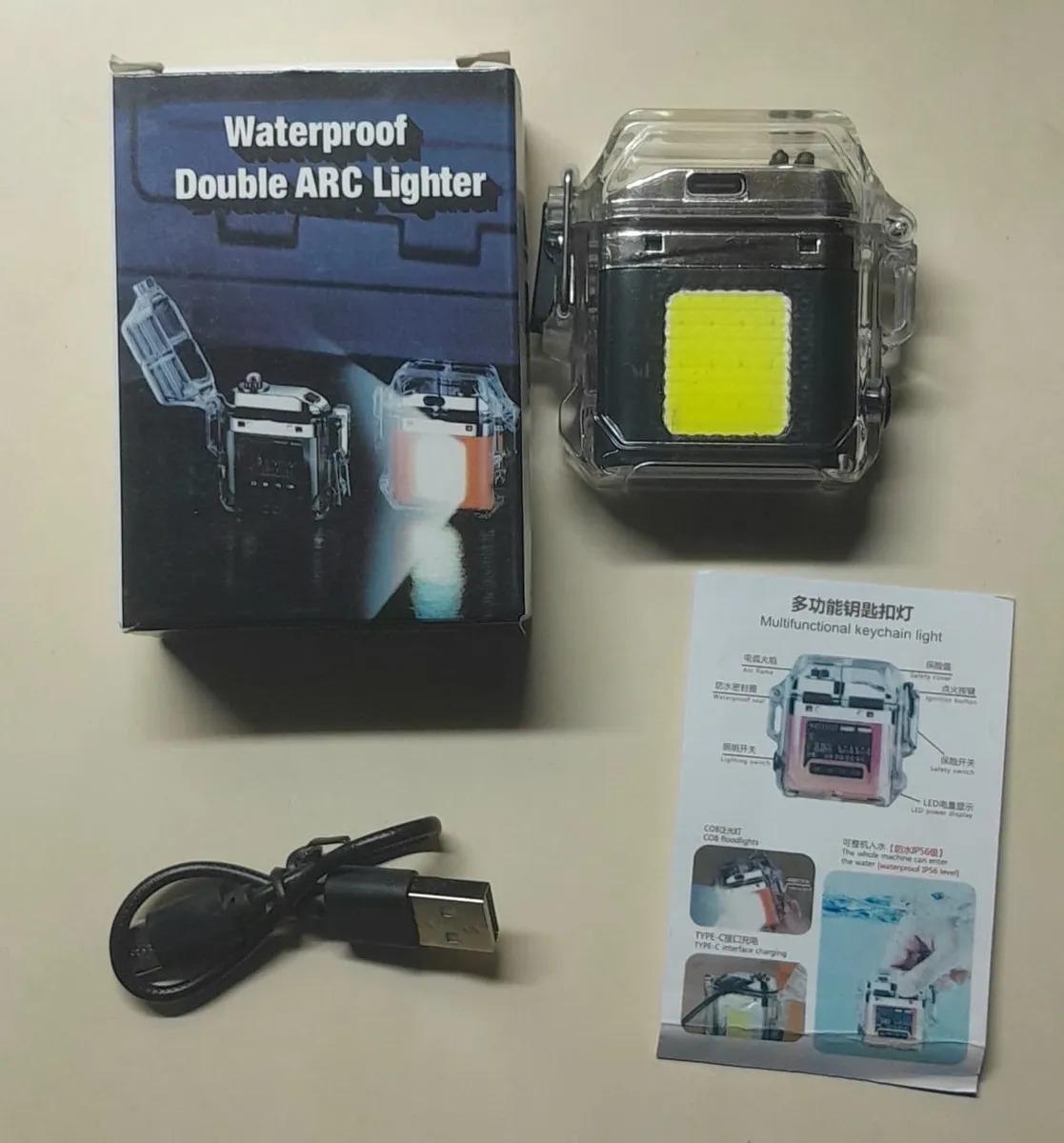 encendedor de doble arco eléctrico